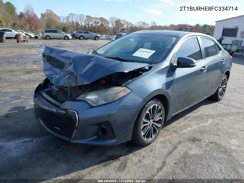 2T1BURHE8FC334714 2015 Toyota Corolla S Plus