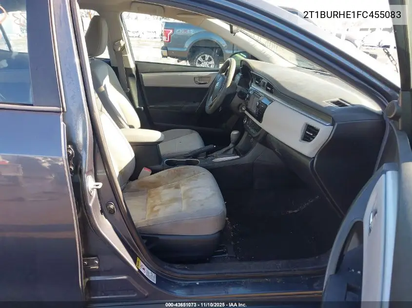 2T1BURHE1FC455083 2015 Toyota Corolla Le