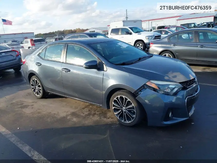 2T1BURHE8FC474634 2015 Toyota Corolla L/Le/Le Pls/Prm/S/S Pls