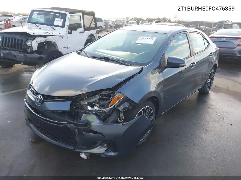 2T1BURHE8FC474634 2015 Toyota Corolla L/Le/Le Pls/Prm/S/S Pls