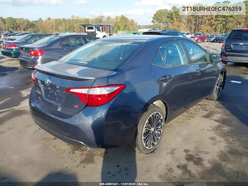 2T1BURHE8FC474634 2015 Toyota Corolla L/Le/Le Pls/Prm/S/S Pls