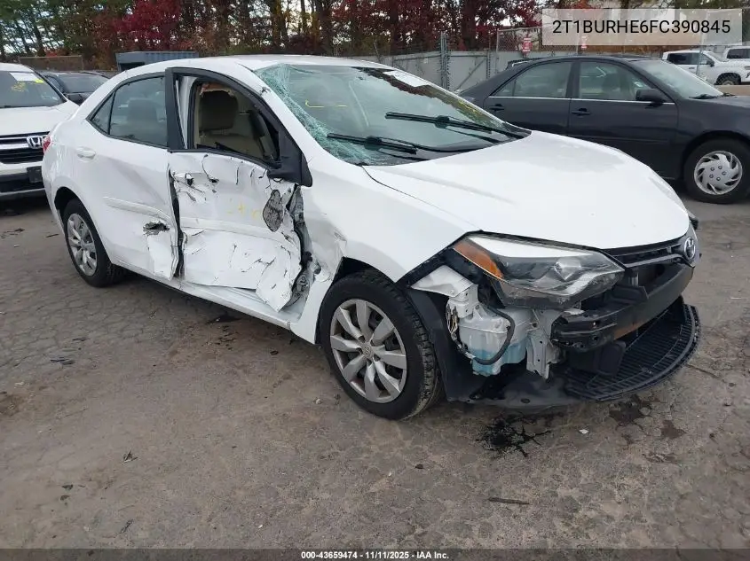 2T1BURHE6FC390845 2015 Toyota Corolla Le