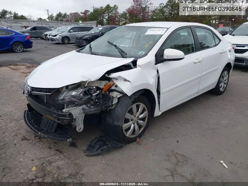 2T1BURHE6FC390845 2015 Toyota Corolla Le