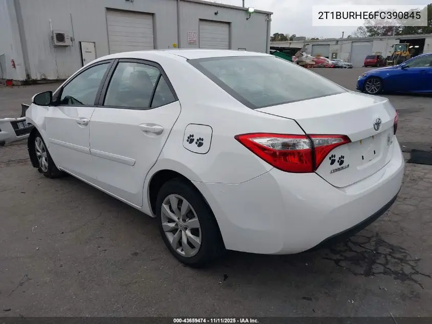 2T1BURHE6FC390845 2015 Toyota Corolla Le