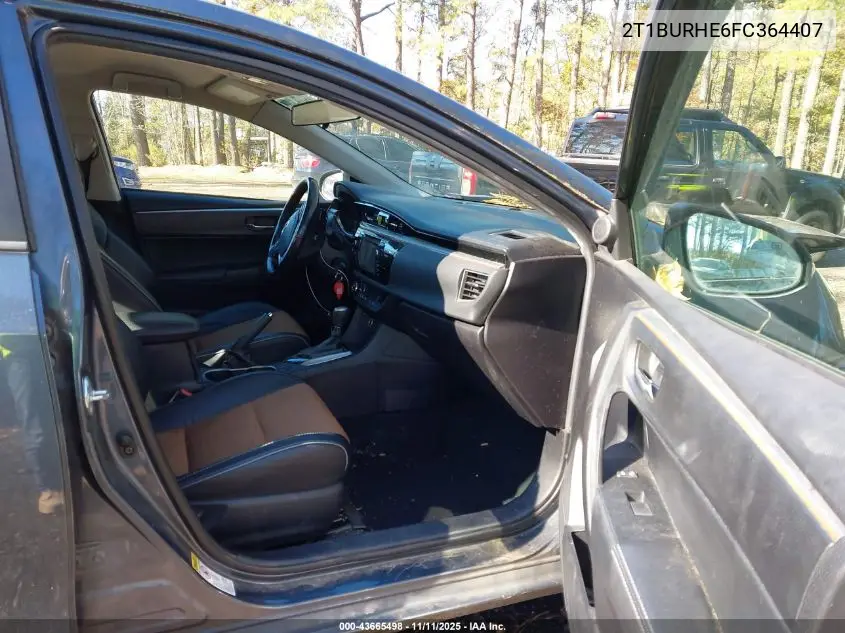 2T1BURHE6FC364407 2015 Toyota Corolla S Plus