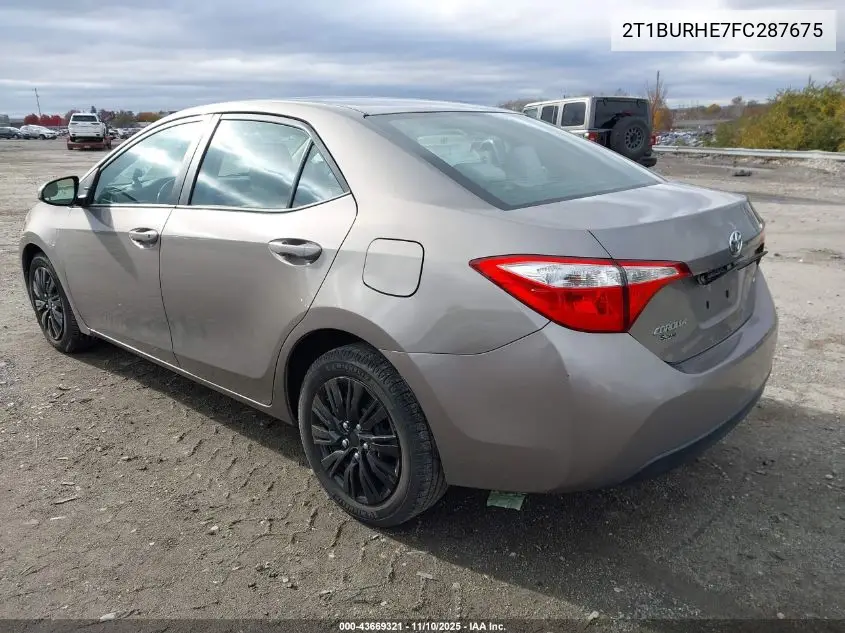 2T1BURHE7FC287675 2015 Toyota Corolla Le