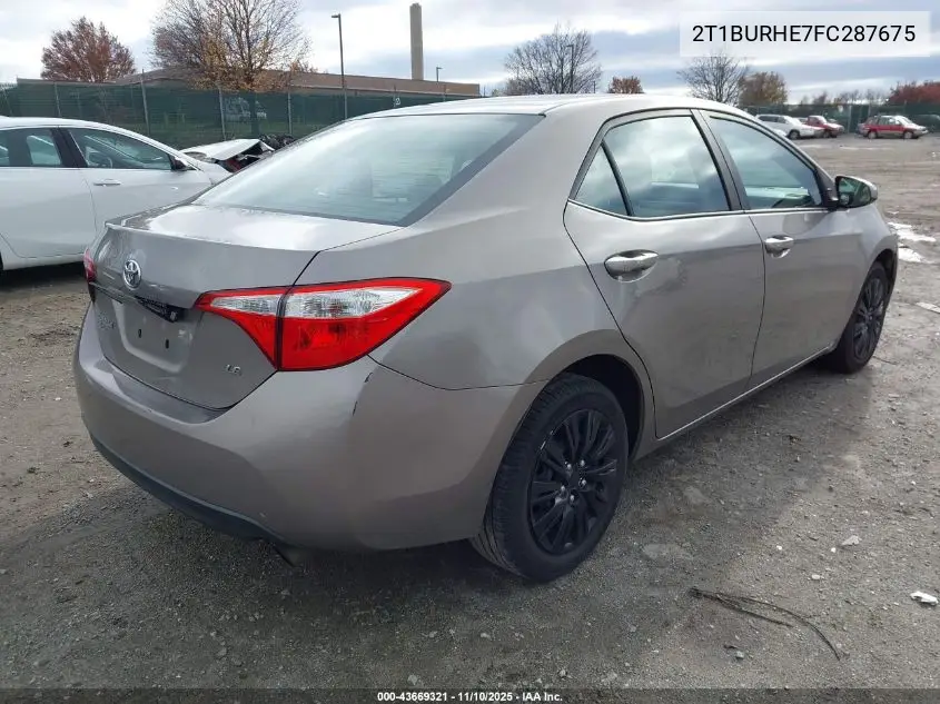 2T1BURHE7FC287675 2015 Toyota Corolla Le