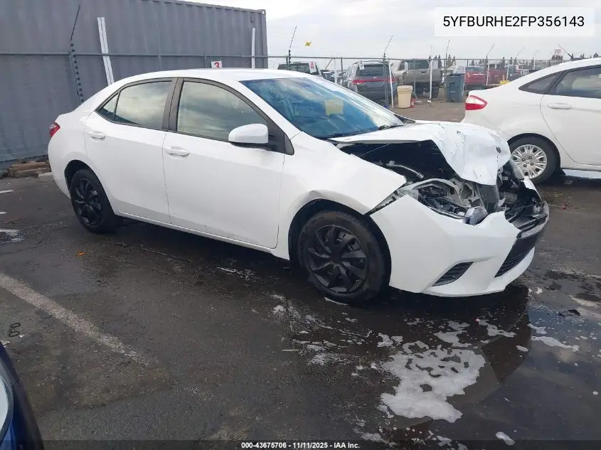 5YFBURHE2FP356143 2015 Toyota Corolla Le