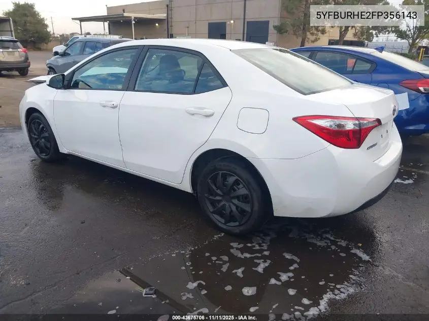 5YFBURHE2FP356143 2015 Toyota Corolla Le