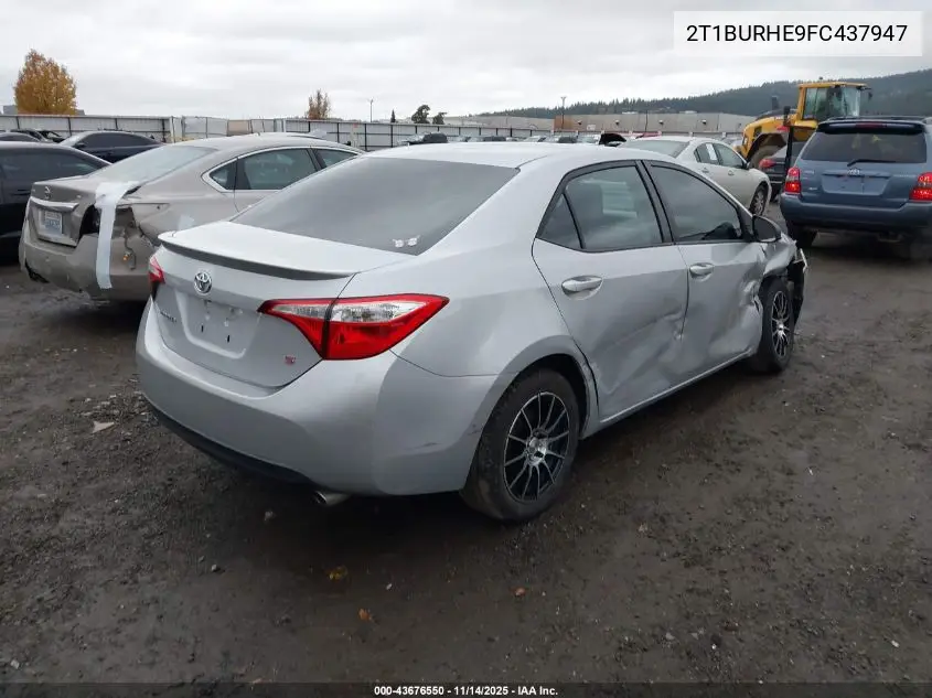 2T1BURHE9FC437947 2015 Toyota Corolla S