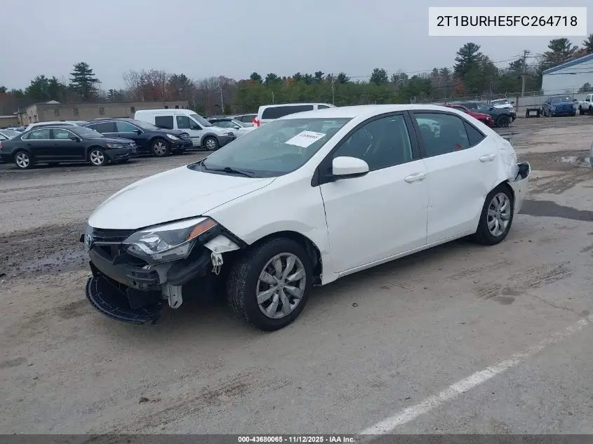 2T1BURHE5FC264718 2015 Toyota Corolla Le