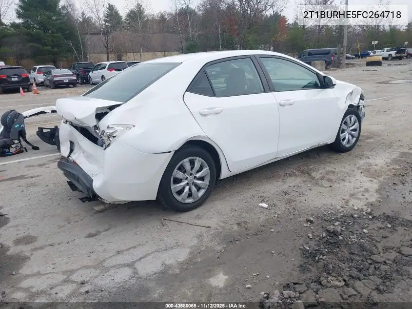 2T1BURHE5FC264718 2015 Toyota Corolla Le