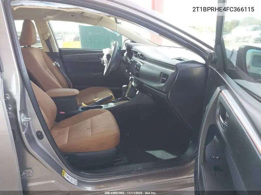 2T1BPRHE4FC366115 2015 Toyota Corolla Le Eco