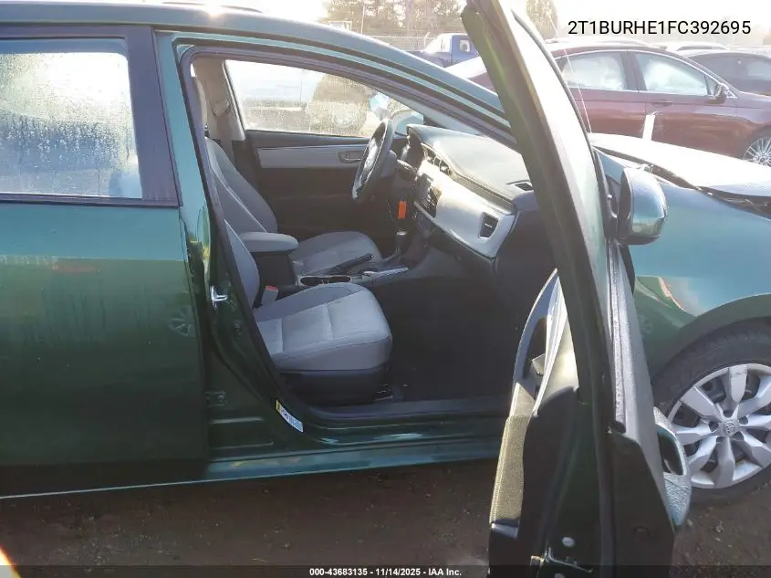 2T1BURHE1FC392695 2015 Toyota Corolla Le
