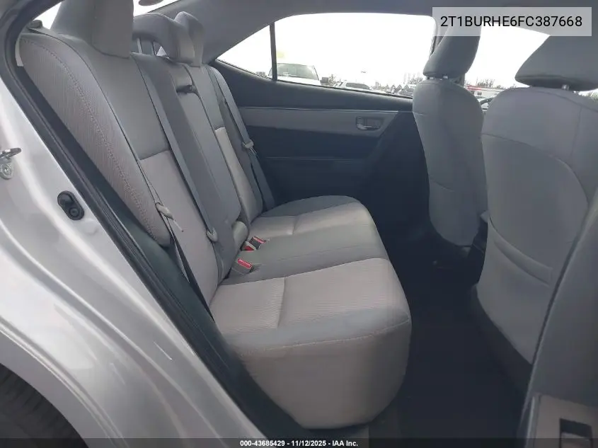 2T1BURHE6FC387668 2015 Toyota Corolla Le