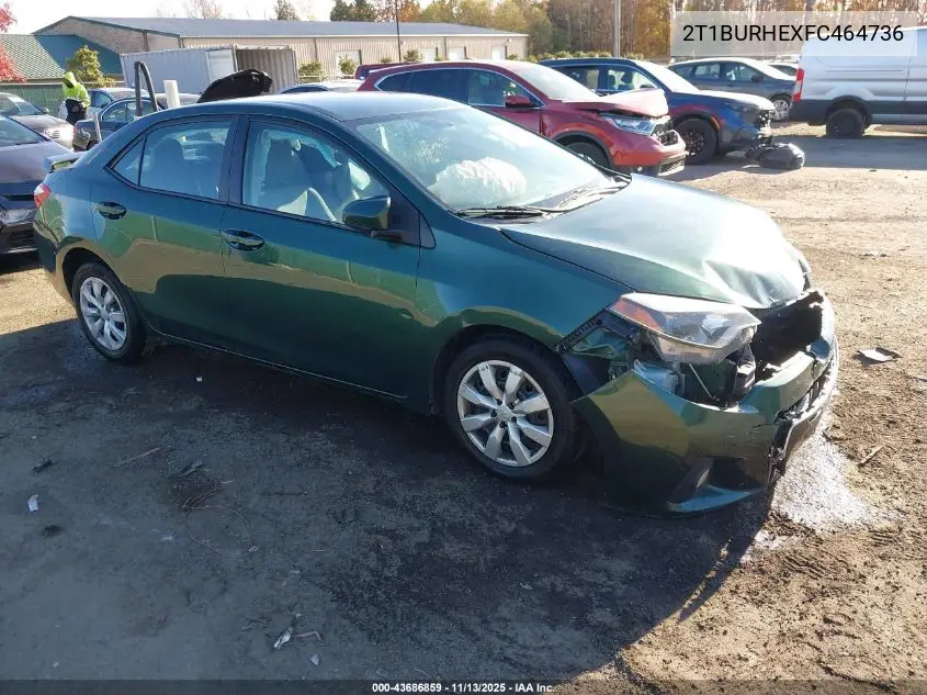 2T1BURHEXFC464736 2015 Toyota Corolla Le