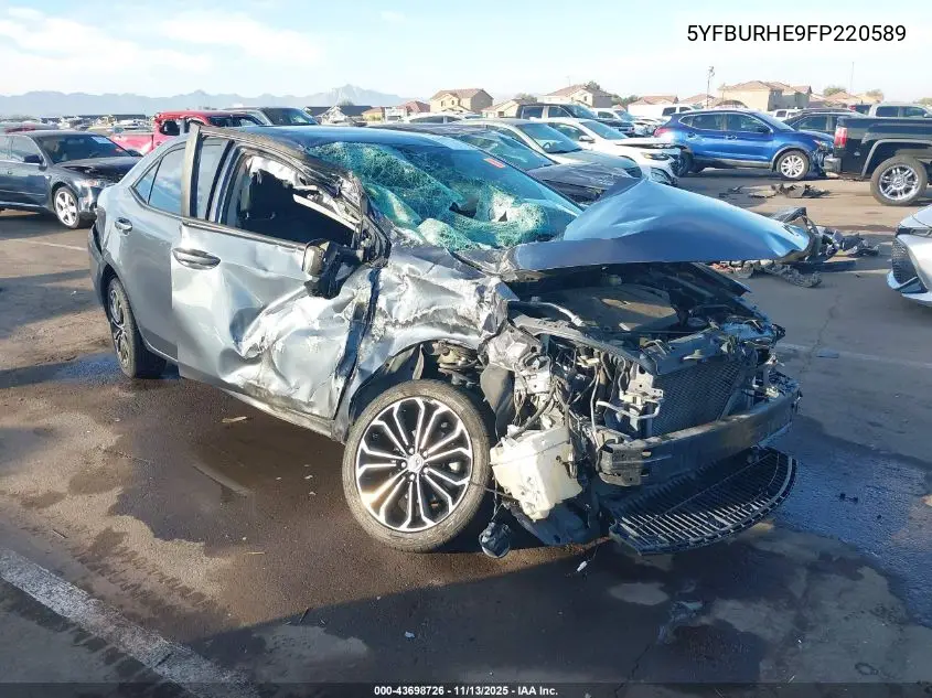 5YFBURHE9FP220589 2015 Toyota Corolla S Plus