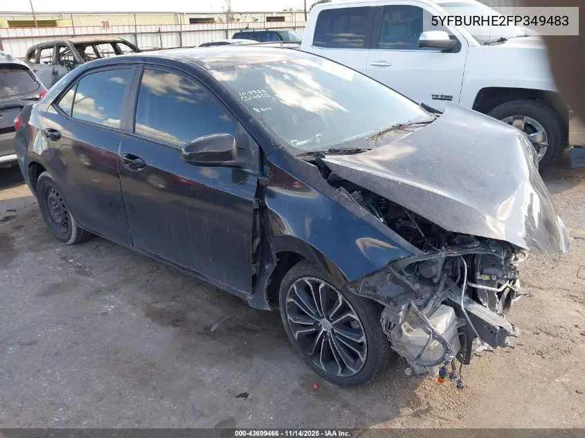 5YFBURHE2FP349483 2015 Toyota Corolla S Premium
