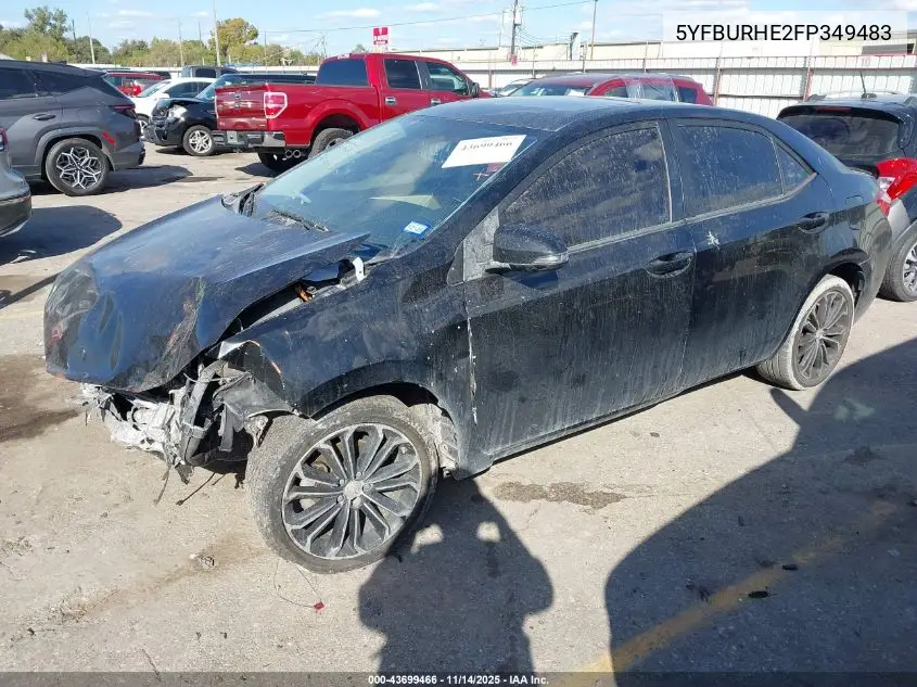 5YFBURHE2FP349483 2015 Toyota Corolla S Premium