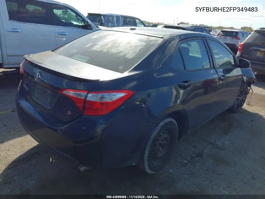 5YFBURHE2FP349483 2015 Toyota Corolla S Premium