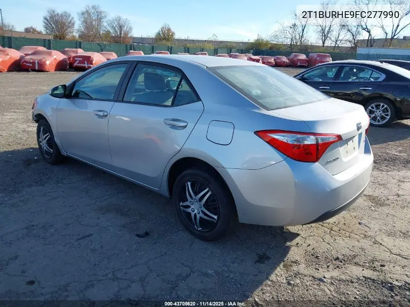 2T1BURHE9FC277990 2015 Toyota Corolla Le