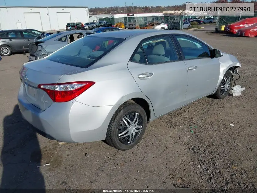 2T1BURHE9FC277990 2015 Toyota Corolla Le