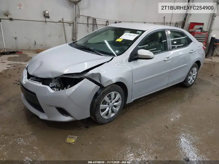2T1BURHEXFC254900 2015 Toyota Corolla Le