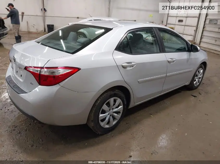 2T1BURHEXFC254900 2015 Toyota Corolla Le