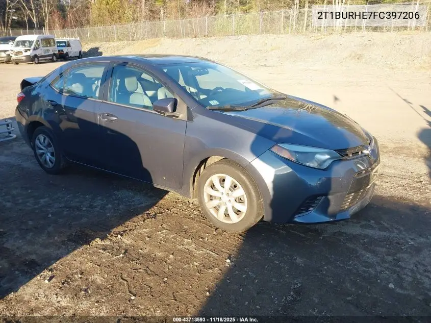 2T1BURHE7FC397206 2015 Toyota Corolla Le
