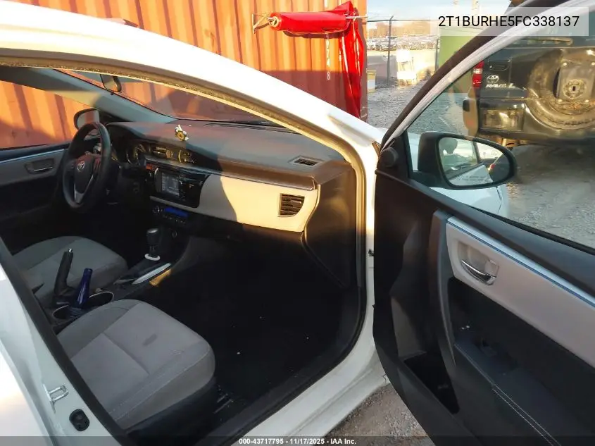 2T1BURHE5FC338137 2015 Toyota Corolla Le