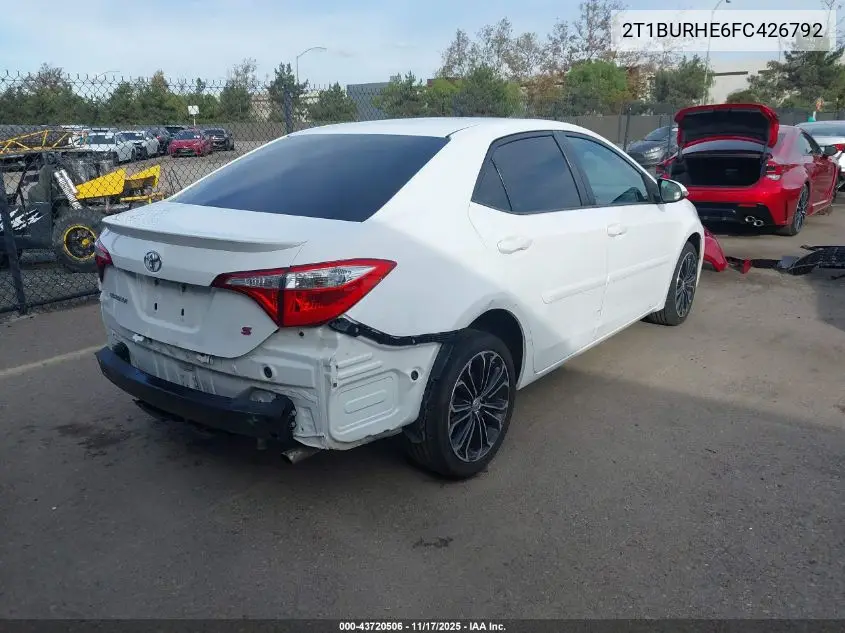 2T1BURHE6FC426792 2015 Toyota Corolla S Plus