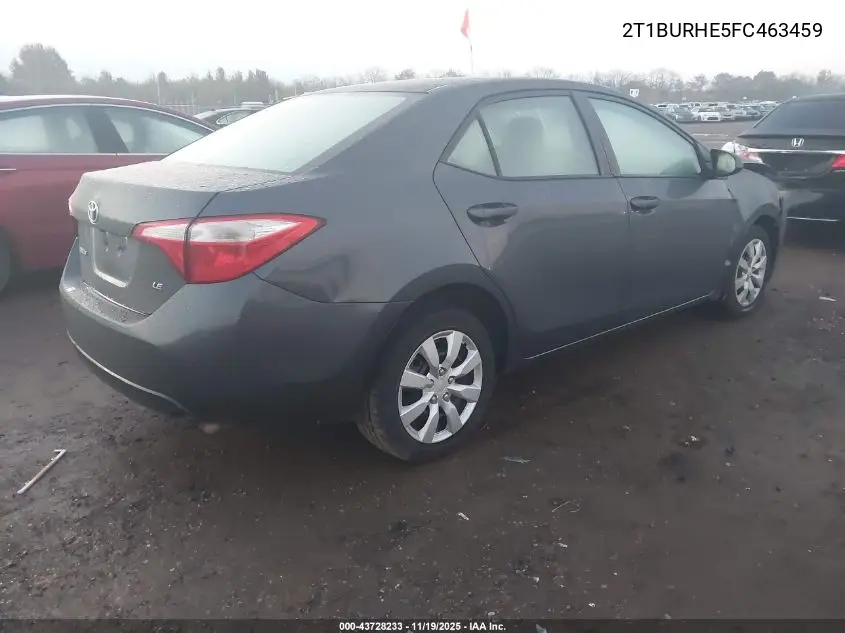 2T1BURHE5FC463459 2015 Toyota Corolla Le