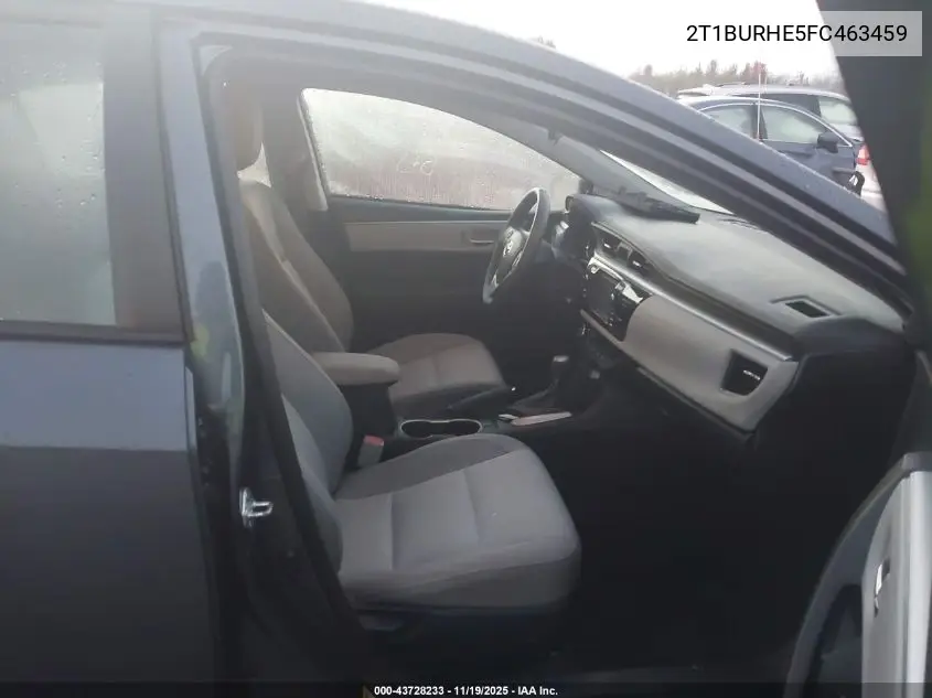 2T1BURHE5FC463459 2015 Toyota Corolla Le