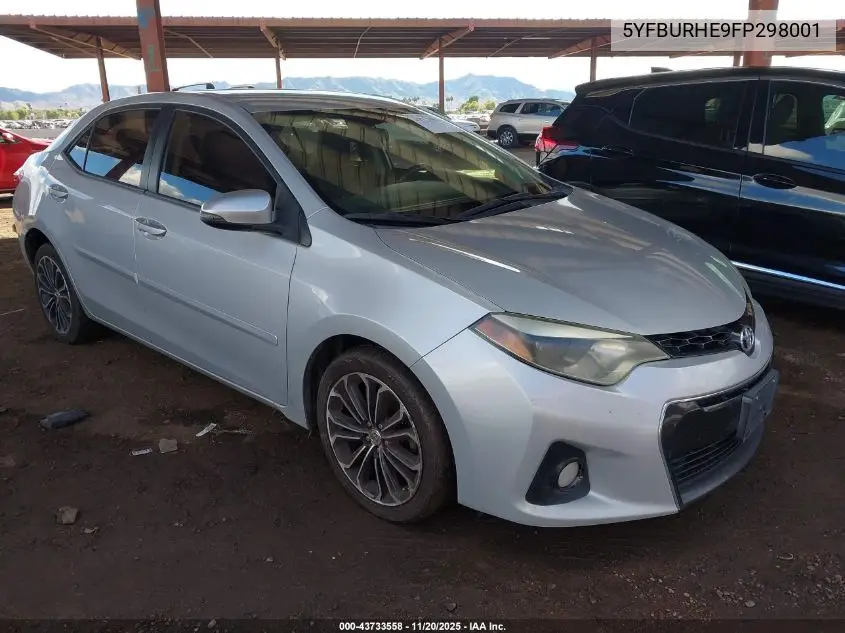 5YFBURHE9FP298001 2015 Toyota Corolla S Plus