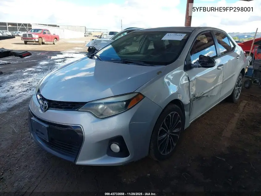 5YFBURHE9FP298001 2015 Toyota Corolla S Plus