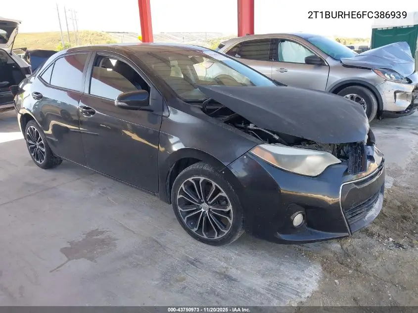 2T1BURHE6FC386939 2015 Toyota Corolla S Plus