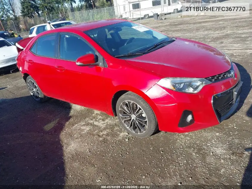 2T1BURHE7FC367770 2015 Toyota Corolla S Plus