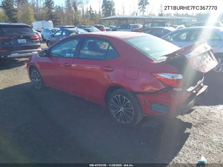2T1BURHE7FC367770 2015 Toyota Corolla S Plus