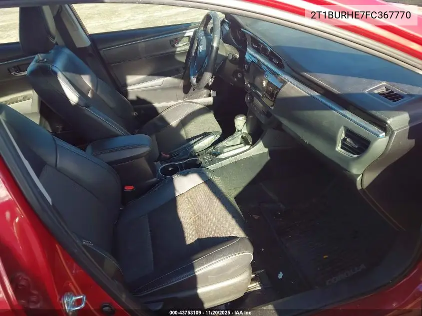 2T1BURHE7FC367770 2015 Toyota Corolla S Plus