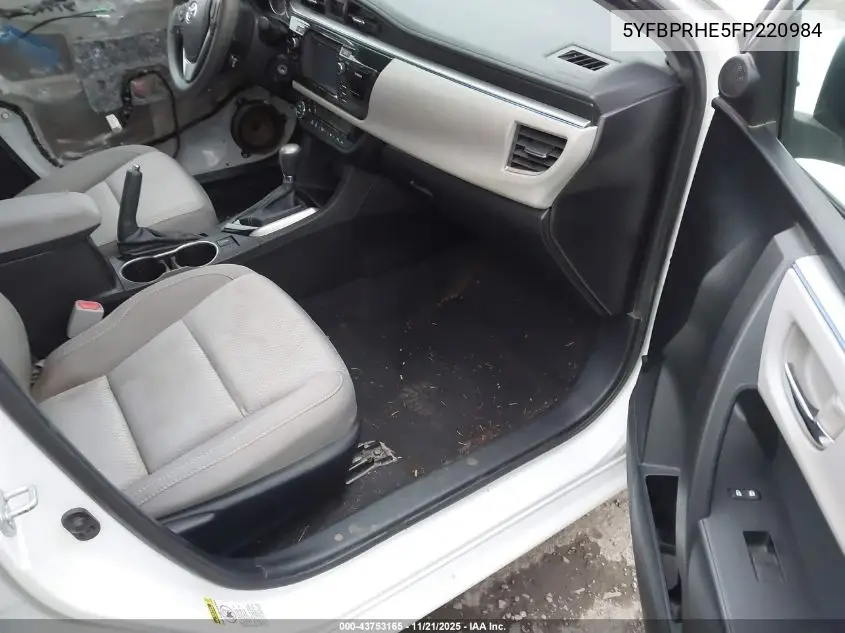 5YFBPRHE5FP220984 2015 Toyota Corolla Le Eco