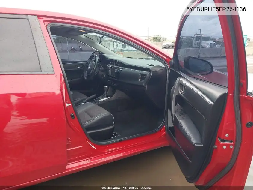 5YFBURHE5FP264136 2015 Toyota Corolla S Plus