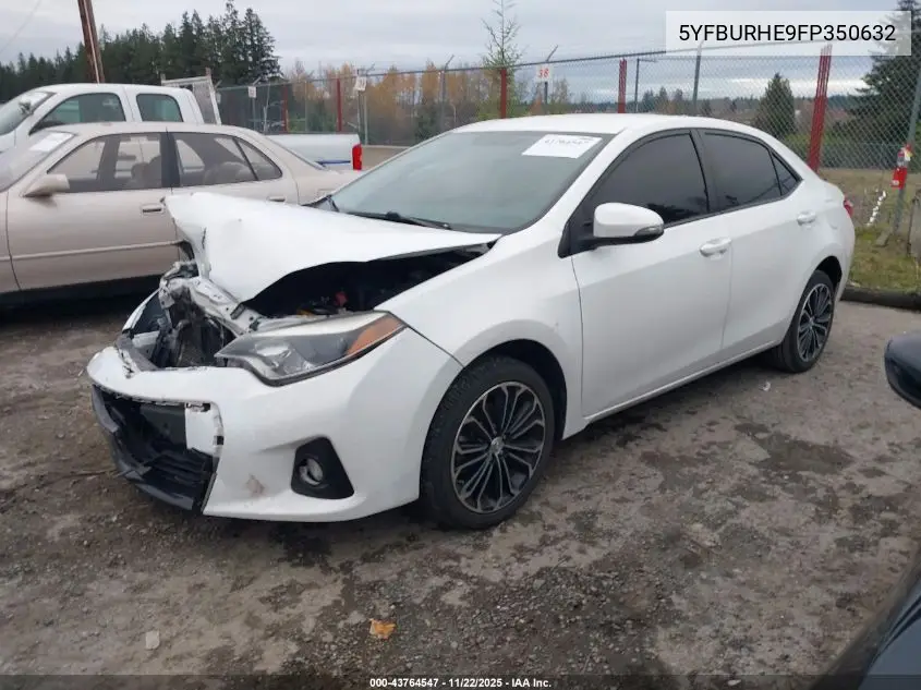 5YFBURHE9FP350632 2015 Toyota Corolla S Plus
