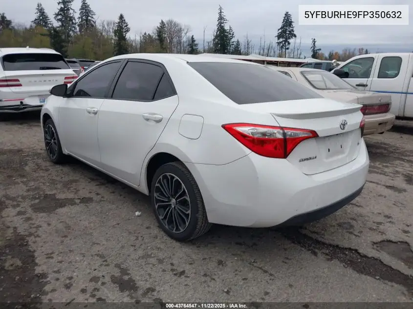 5YFBURHE9FP350632 2015 Toyota Corolla S Plus