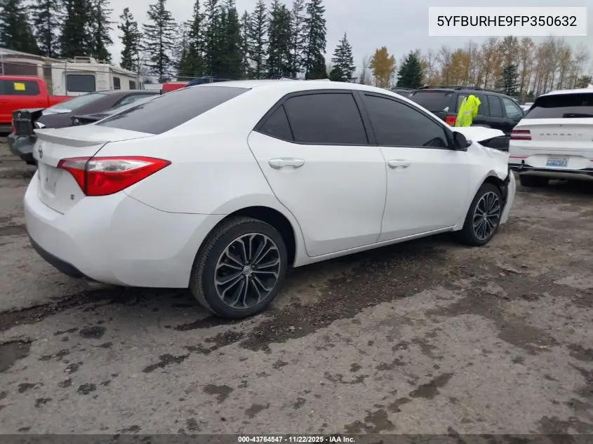 5YFBURHE9FP350632 2015 Toyota Corolla S Plus