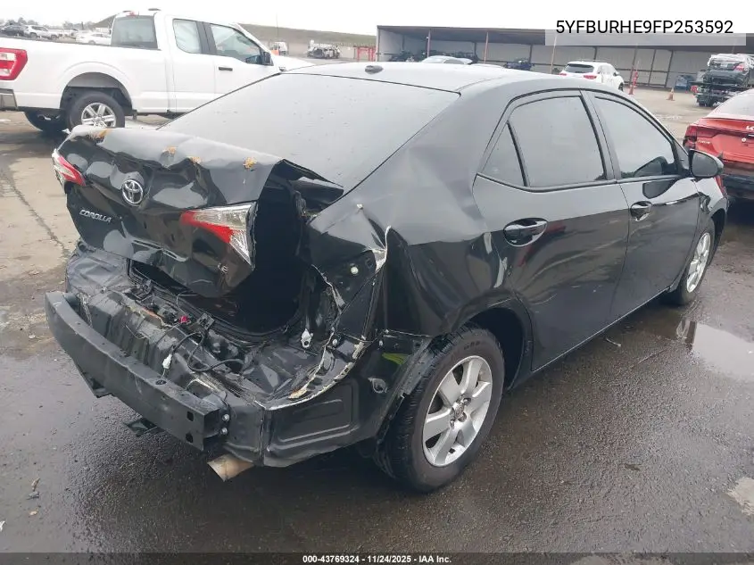 5YFBURHE9FP253592 2015 Toyota Corolla Le Plus