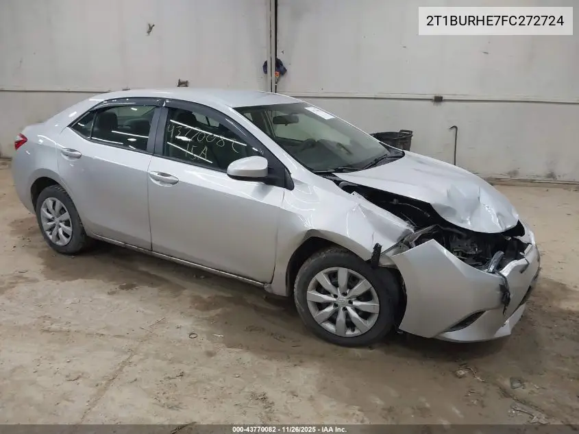 2T1BURHE7FC272724 2015 Toyota Corolla Le