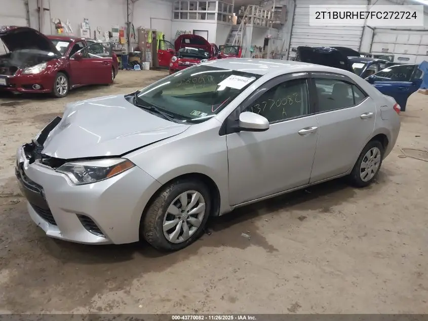 2T1BURHE7FC272724 2015 Toyota Corolla Le