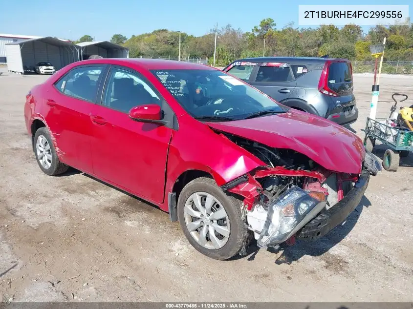 2T1BURHE4FC299556 2015 Toyota Corolla Le