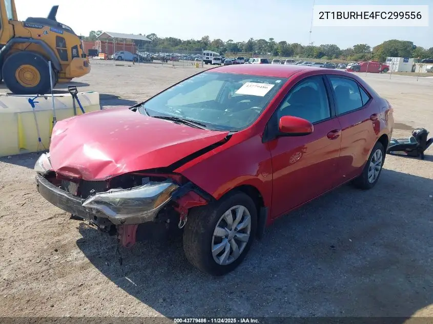 2T1BURHE4FC299556 2015 Toyota Corolla Le