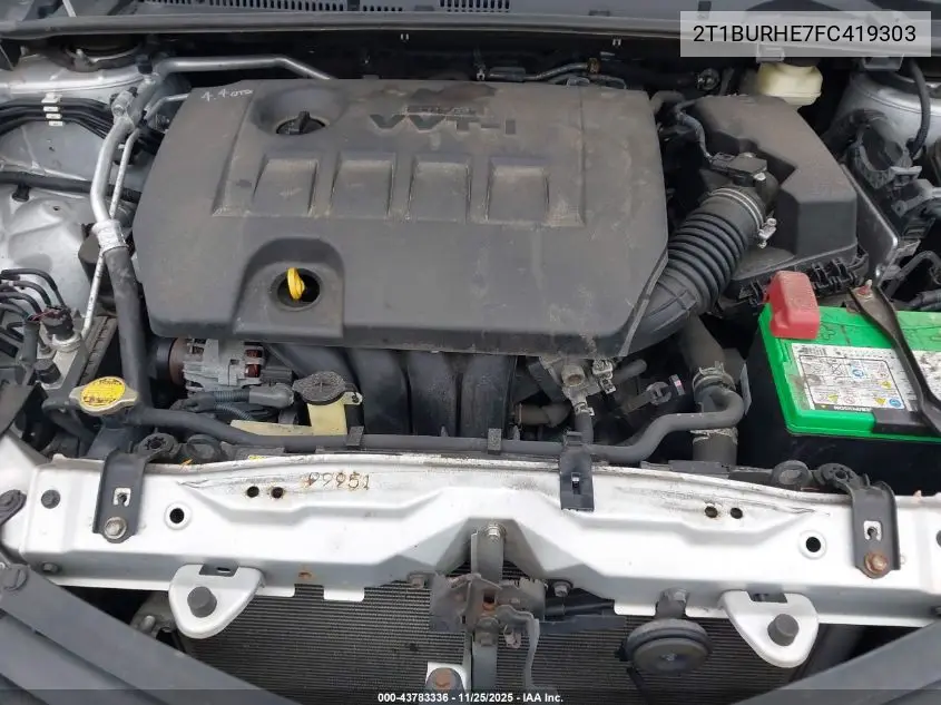 2T1BURHE7FC419303 2015 Toyota Corolla L